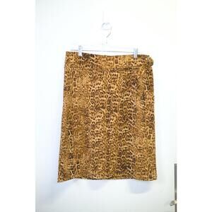 00's Castelbajac Leopard Print Skirt